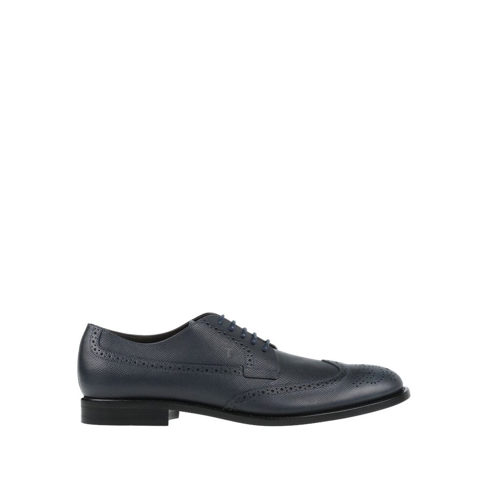 Tods Men’s Blue Leather Oxford Shoes - Size 8